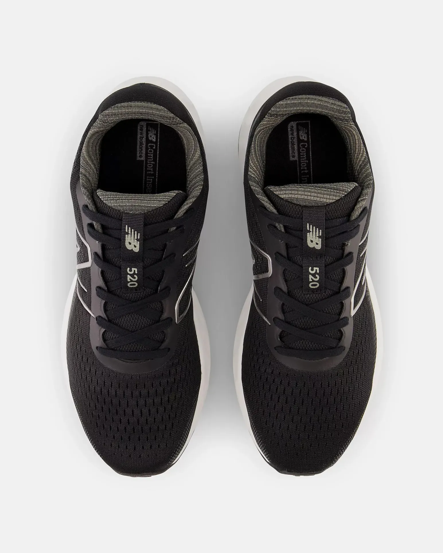 NEW BALANCE - SCARPA DA RUNNING NERA CON DETTAGLI SILVER DA UOMO, M520LB8
