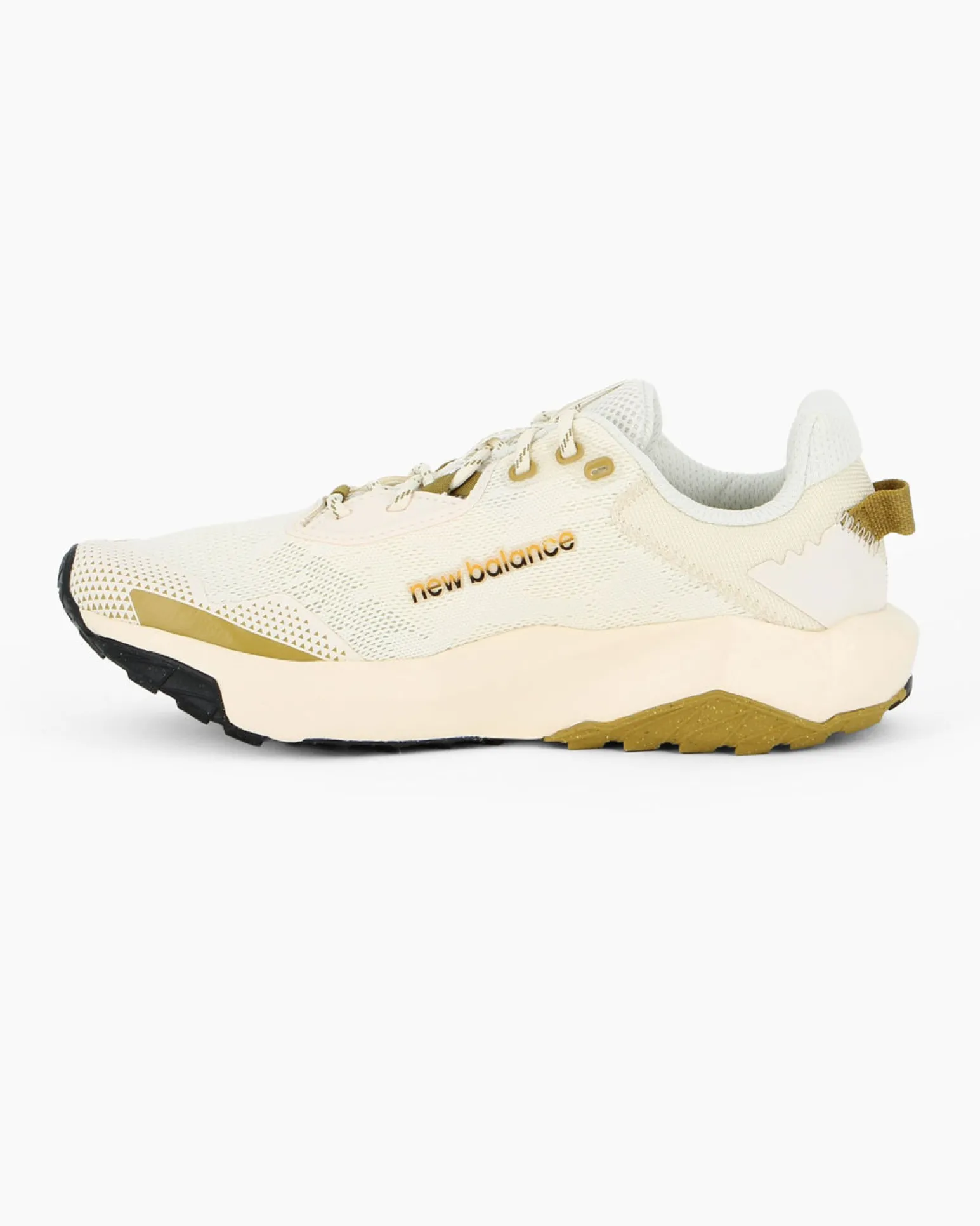 NEW BALANCE - SCARPA DA RUNNING TRAIL NITREL V6 BEIGE CON DETTAGLI NERI, VERDI E GIALLO OCRA DA UOMO, MNTR4SE