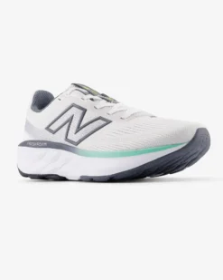NEW BALANCE - SCARPA DA RUNNING BIANCA CON DETTAGLI GRIGI E VERDE ACQUA DA UOMO, M5206DX