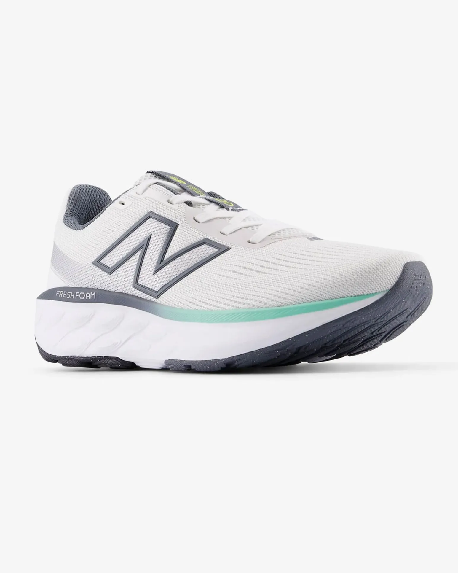 NEW BALANCE - SCARPA DA RUNNING BIANCA CON DETTAGLI GRIGI E VERDE ACQUA DA UOMO, M5206DX