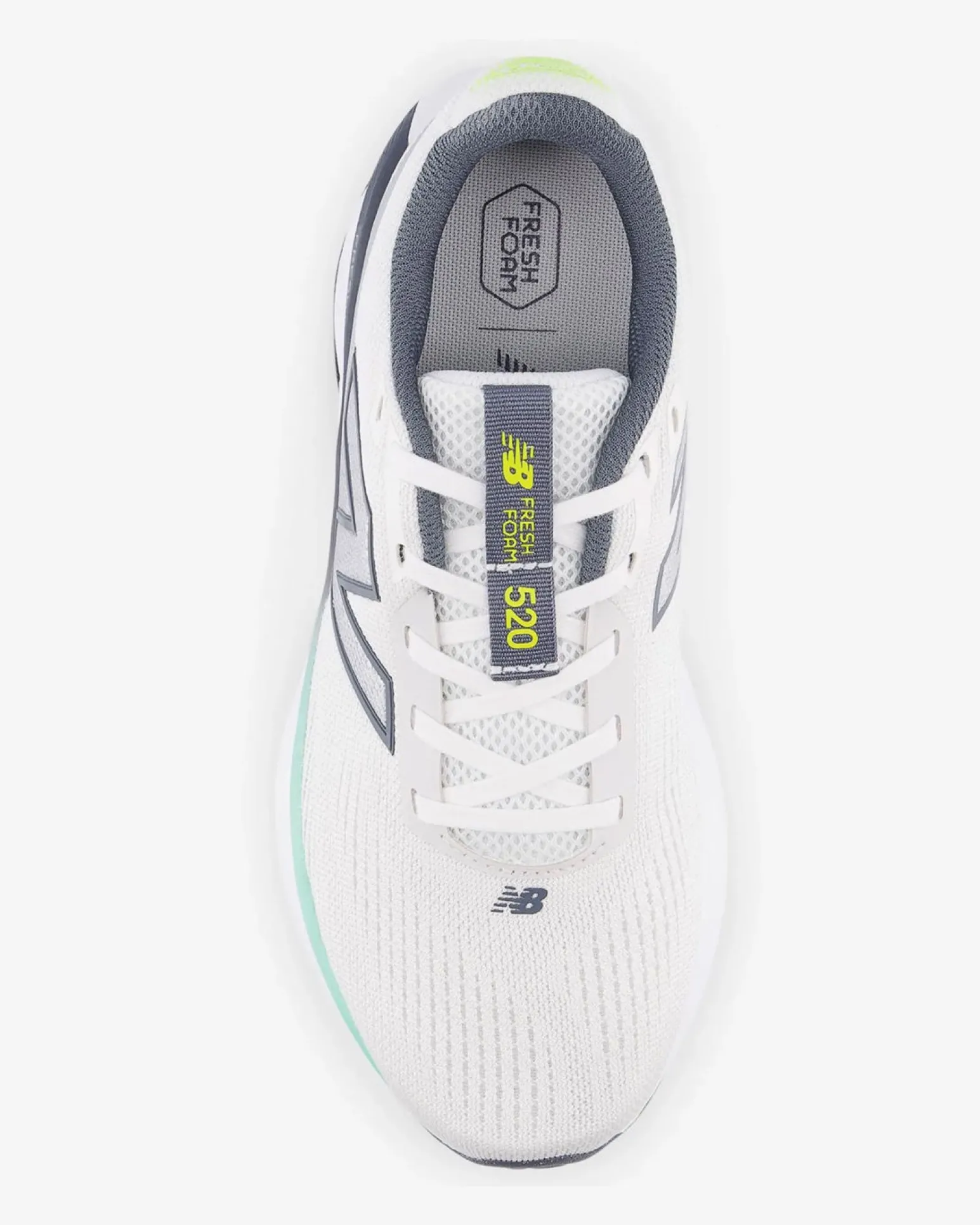 NEW BALANCE - SCARPA DA RUNNING BIANCA CON DETTAGLI GRIGI E VERDE ACQUA DA UOMO, M5206DX