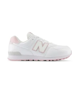 NEW BALANCE - SCARPA SNEAKERS BIANCA E ROSA CON LACCI NUMERATA 35.5-40 GC574FK