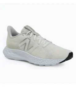 NEW BALANCE -  SCARPE DA RUNNING BIANCHE CON DETTAGLI GRIGI DA DONNA,  W411RT3