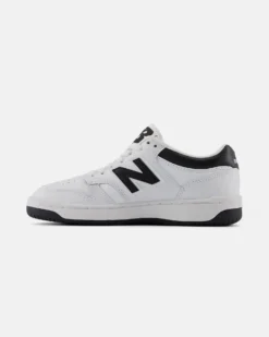 NEW BALANCE 480 - Sneaker da donna bianche e nere in VERA PELLE con suola in gomma