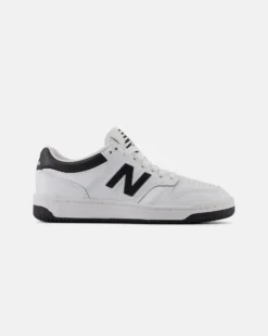 NEW BALANCE 480 - Sneaker da donna bianche e nere in VERA PELLE con suola in gomma