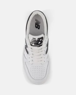 NEW BALANCE 480 - Sneaker da donna bianche e nere in VERA PELLE con suola in gomma