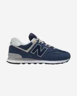 NEW BALANCE 574 - Sneaker da uomo blu e grigia in VERA PELLE con intersuola ENCAP