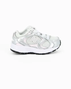 NEW BALANCE - SNEAKERS BABY LIFESTYLE BIANCHE, SILVER E ROSA DAL 20 AL 27, I4084M9
