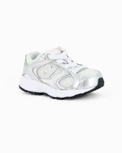 NEW BALANCE - SNEAKERS BABY LIFESTYLE BIANCHE, SILVER E ROSA DAL 20 AL 27, I4084M9