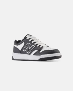 NEW BALANCE 480 - SNEAKERS DA BAMBINO NERA E BIANCA, NUMERATA 28/35 - PSB480BW