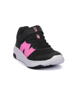 NEW BALANCE - SNEAKERS DA RUNNING BIMBA NERA E FUXIA SYN.LTHR/TEX - DAL 28 AL 35 -  PT578BP