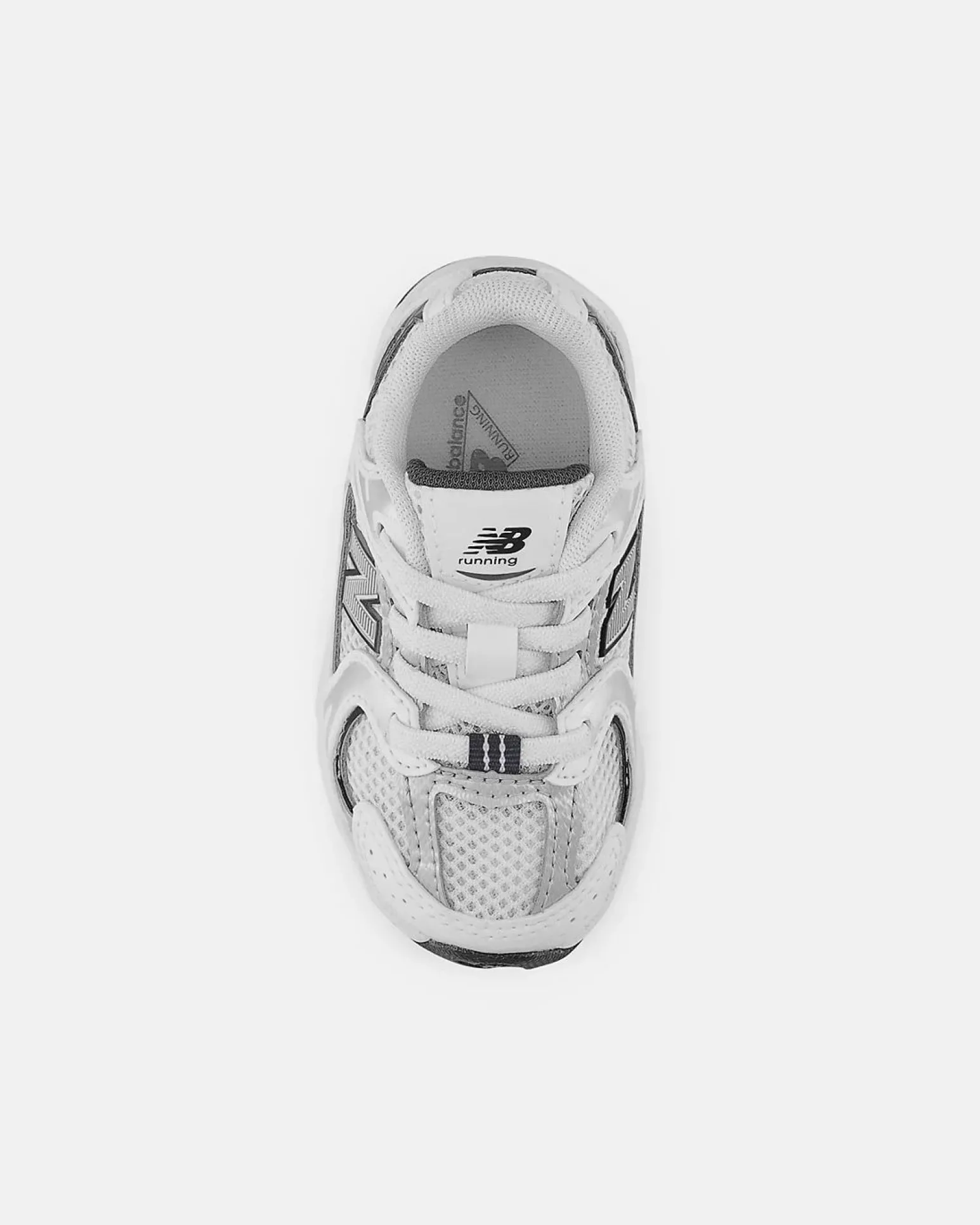 NEW BALANCE 530 – SNEAKERS JUNIOR BUNGEE LACE BIANCA / ARGENTO – IZ530SB1