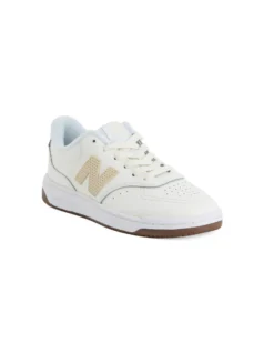 NEW BALANCE - SNEAKERS JUNIOR BIANCA E BEIGE LIFESTYLE LEATHER SEA SALT - dal 36,5 AL 41 - BBW80POR