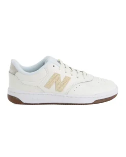 NEW BALANCE - SNEAKERS JUNIOR BIANCA E BEIGE LIFESTYLE LEATHER SEA SALT - dal 36,5 AL 41 - BBW80POR