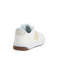 NEW BALANCE - SNEAKERS JUNIOR BIANCA E BEIGE LIFESTYLE LEATHER SEA SALT - dal 36,5 AL 41 - BBW80POR