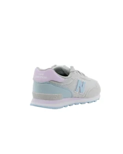 NEW BALANCE - SNEAKERS JUNIOR  GRIGIA, ROSA E CELESTE  LIFESTYLE SYN/MESH- DAL 35,5  AL 40 - GC515BD