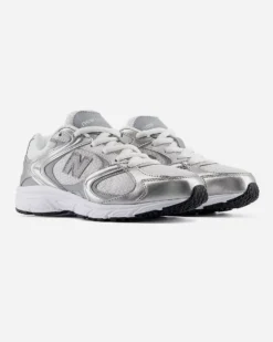 NEW BALANCE - SNEAKERS JUNIOR  LIFESTYLE BIANCHE E SILVER DAL 35.5 AL 40, G4081NJ