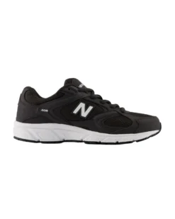 NEW BALANCE -  SNEAKERS JUNIOR LIFESTYLE NERE CON DETTAGLI BIANCHI DAL 35.5 AL 40, G4081M7
