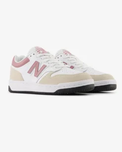 NEW BALANCE 480 – SNEAKERS JUNIOR LIFESTYLE BEIGE / ROSA / BIANCA  -  GB48093B