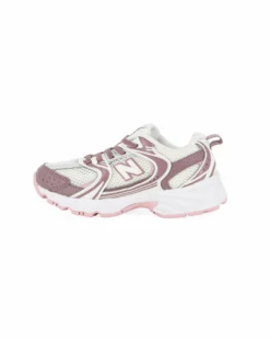 NEW BALANCE -  SNEAKERS KIDS LIFESTYLE BIANCHE CON DETTAGLI FUXIA  E ROSSI DAL 28 AL 35, P5304M1