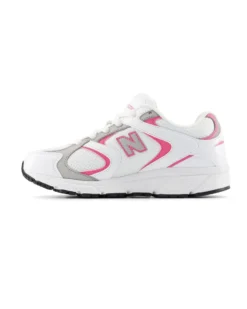 NEW BALANCE -  SNEAKERS KIDS LIFESTYLE BIANCHE CON DETTAGLI ROSA E GRIGI DAL 28 AL 35, P40826U