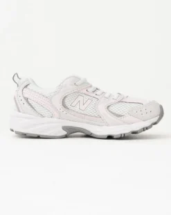 NEW BALANCE -  SNEAKERS KIDS LIFESTYLE BIANCHE CON DETTAGLI ROSA E GRIGI DAL 28 AL 35, P5304AU