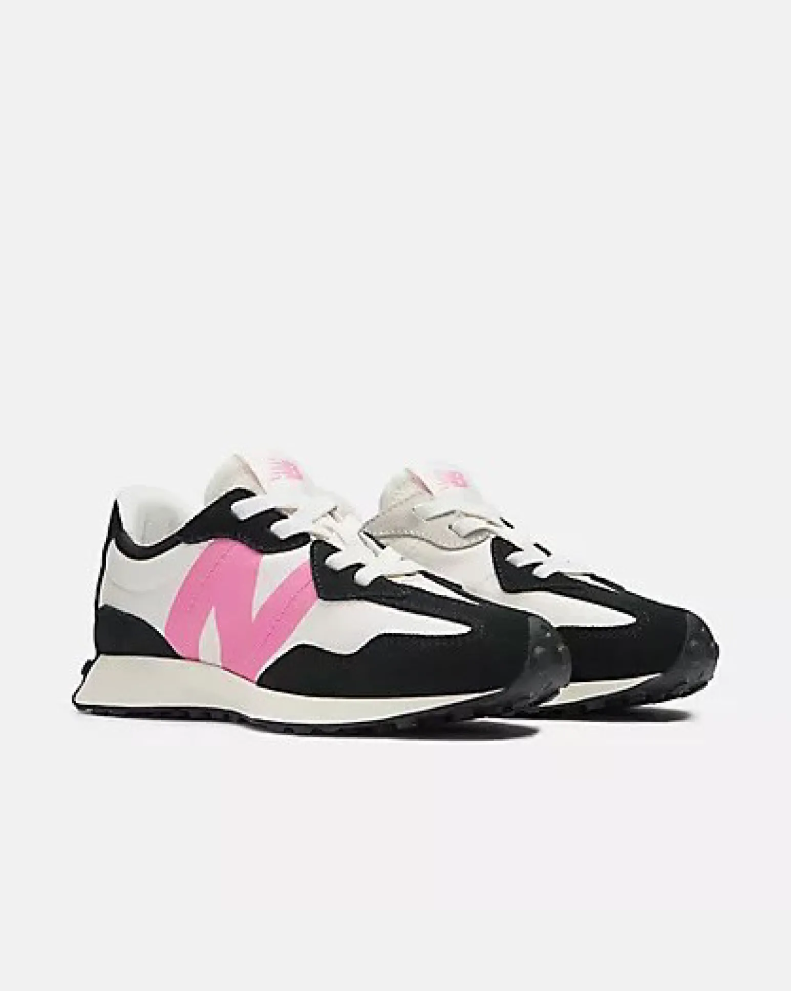 NEW BALANCE - SNEAKERS NERA E BIANCA CON LOGO ROSA LIFESTYLE, NUMERATA 35,5-40 - GS327VL