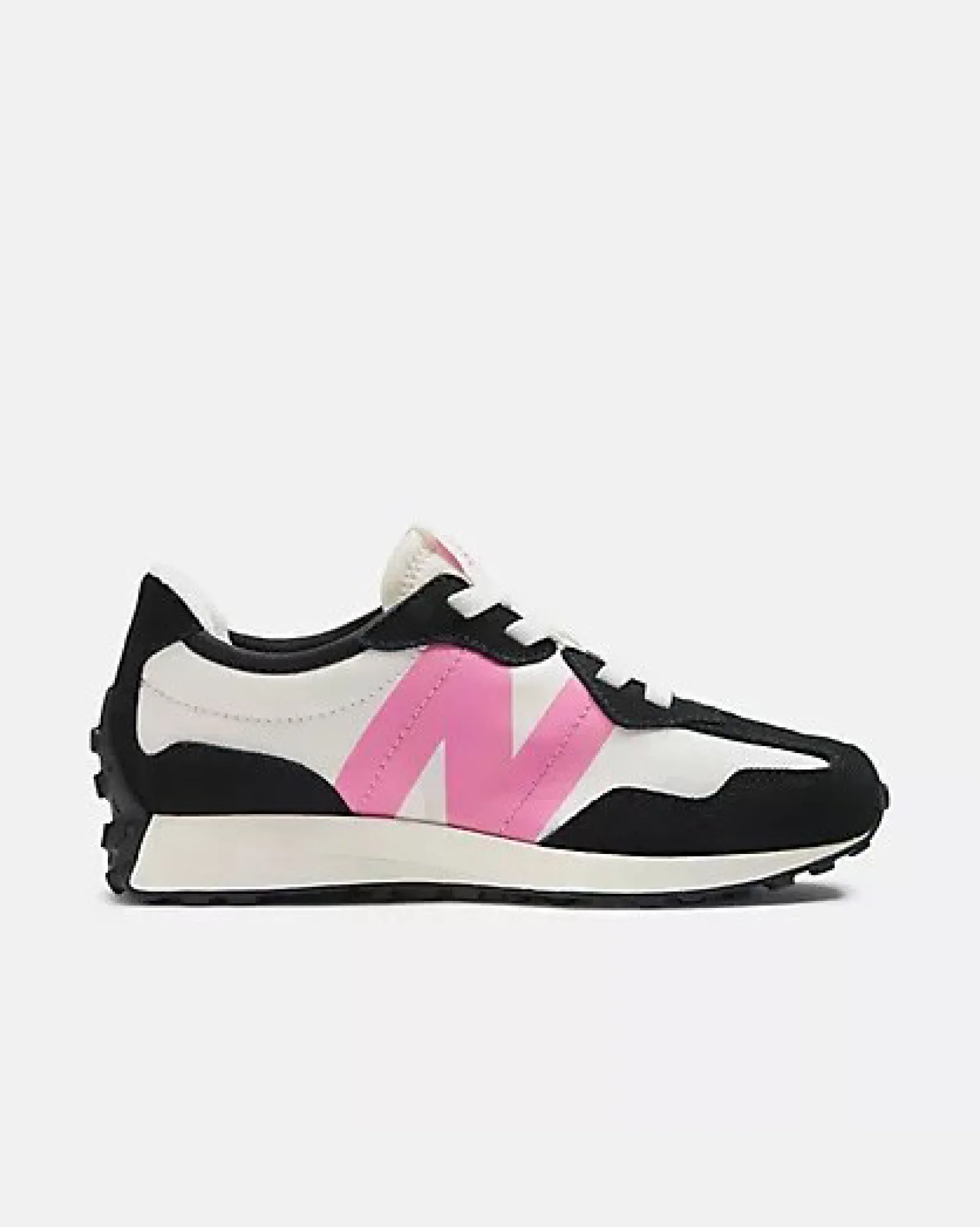 NEW BALANCE - SNEAKERS NERA E BIANCA CON LOGO ROSA LIFESTYLE, NUMERATA 35,5-40 - GS327VL