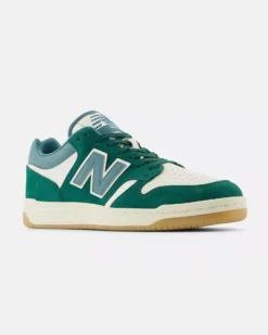NEW BALANCE - SNEAKERS UOMO VERDE LIFESTYLE LEATHER/TEXTILE - BB480LPA