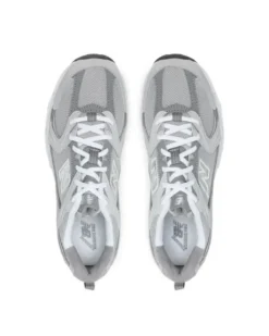 NEW BALANCE 530 - Sneaker unisex grigie e argento in VERA PELLE con intersuola ABZORB