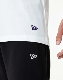 NEW ERA - Canotta da uomo bianca in cotone con logo Lakers