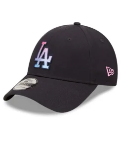 NEW ERA - Cappello nero regolabile con logo lilla gradiente - 9 FORTY