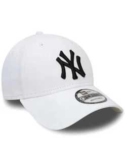 NEW ERA - Cappello regolabile bianco con logo nero - 9FORTY