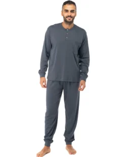 NOTTI MAGICHE - PIGIAMA UOMO GRIGIO 100% COTONE - MADE IN ITALY