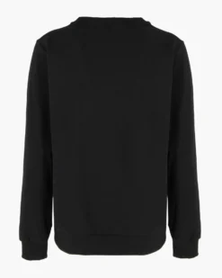 ONLY - MAGLIA MANICA LUNGA NERA CON LOGO STRASS DA DONNA, 10114