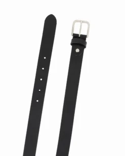 ON SPIRIT - Cinta nera in VERA PELLE - MADE IN ITALY