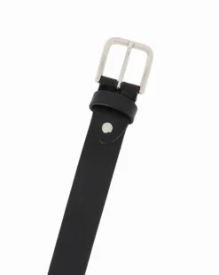 ON SPIRIT - Cinta nera in VERA PELLE - MADE IN ITALY