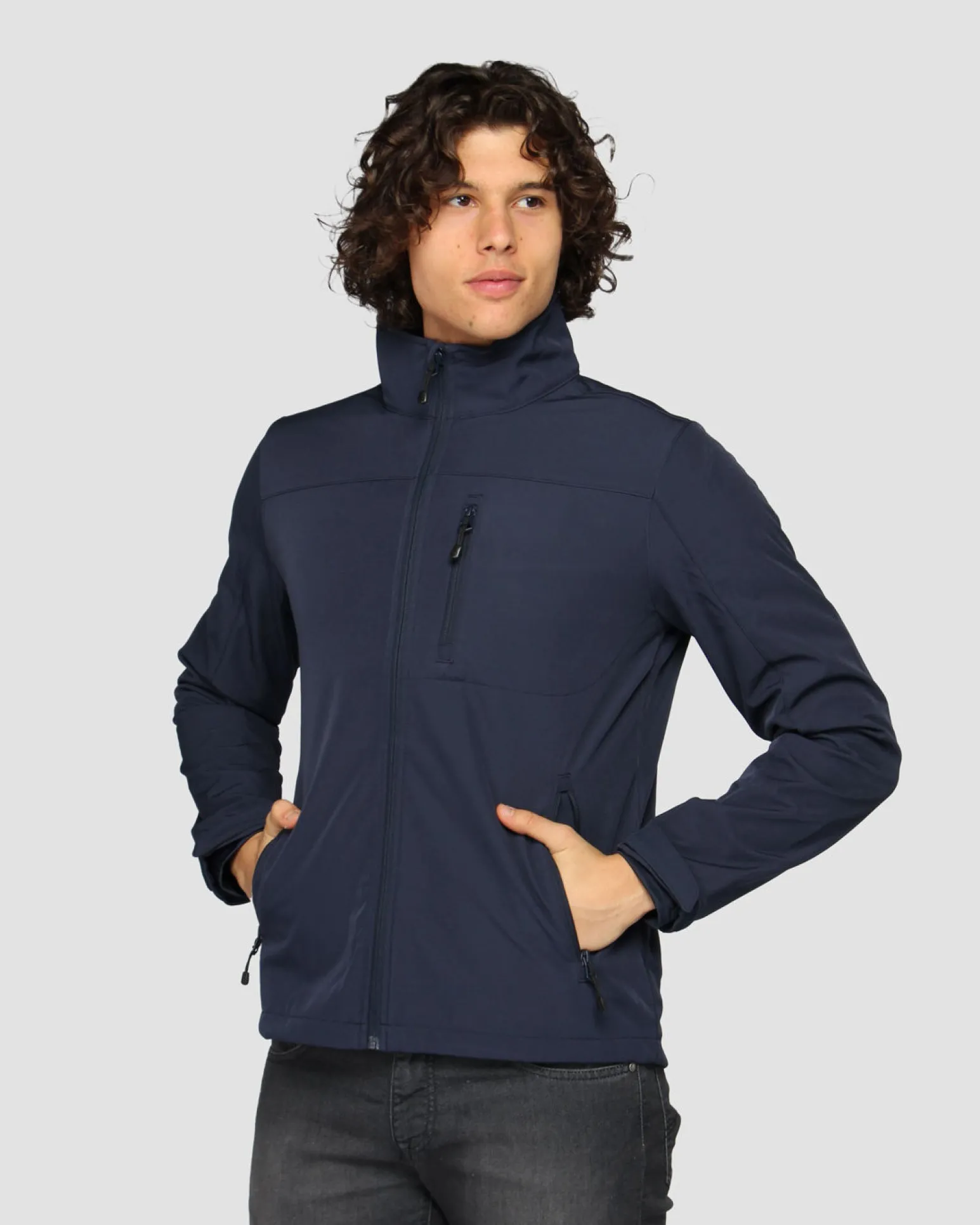 ON SPIRIT - GIACCA BLU IN SOFTSHELL DA UOMO AU01952