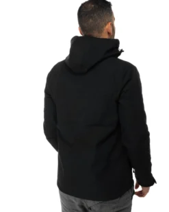ON SPIRIT - GIACCA NERO IN SOFTSHELL CON CAPPUCCIO DA UOMO AU01953