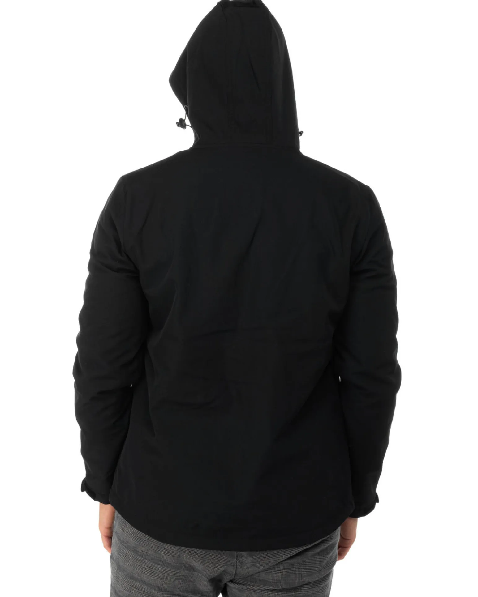 ON SPIRIT - GIACCA NERO IN SOFTSHELL CON CAPPUCCIO DA UOMO AU01953