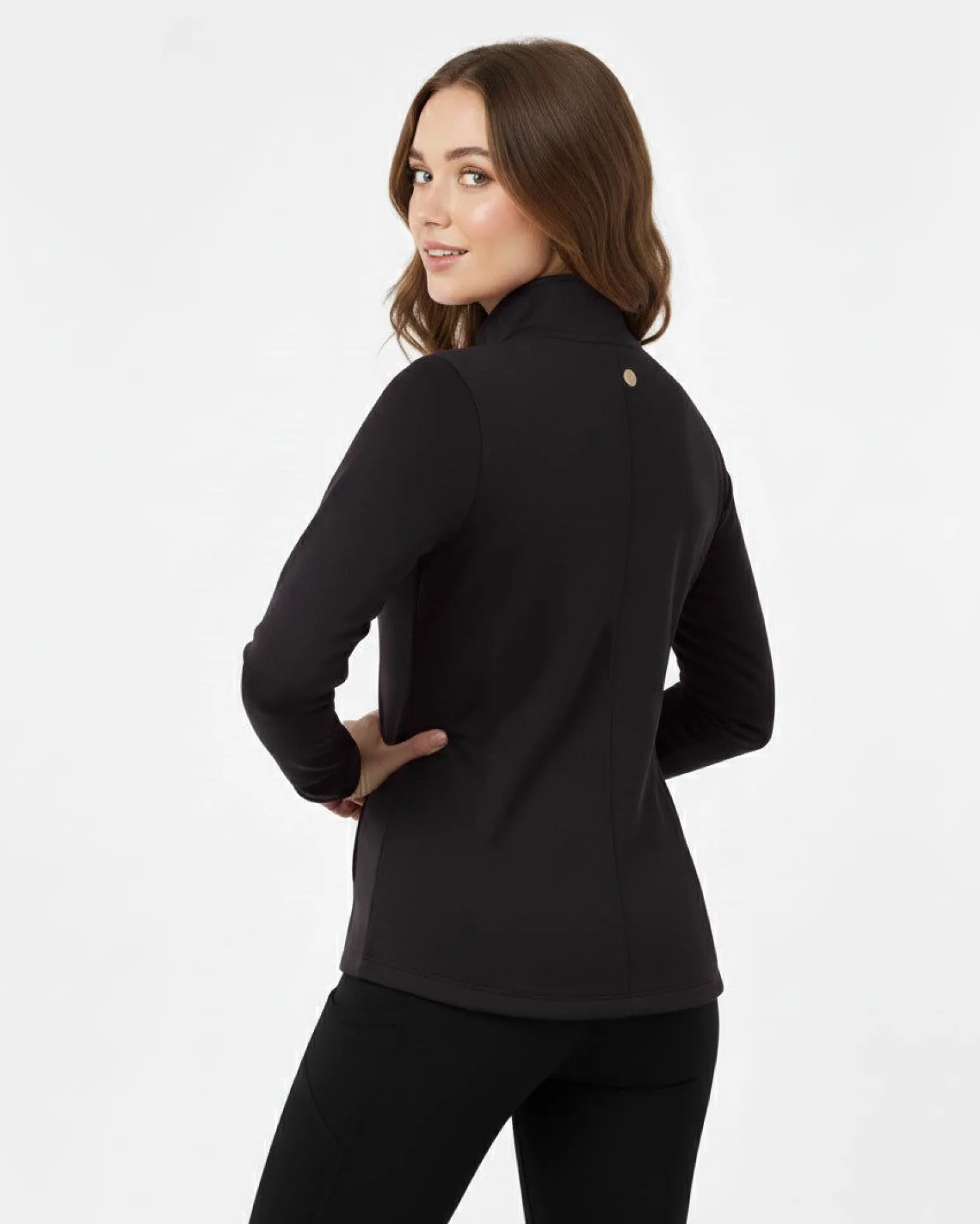 ON SPIRIT GIACCA SPORTIVA DONNA THERMO FLEECE NERA - ADINA