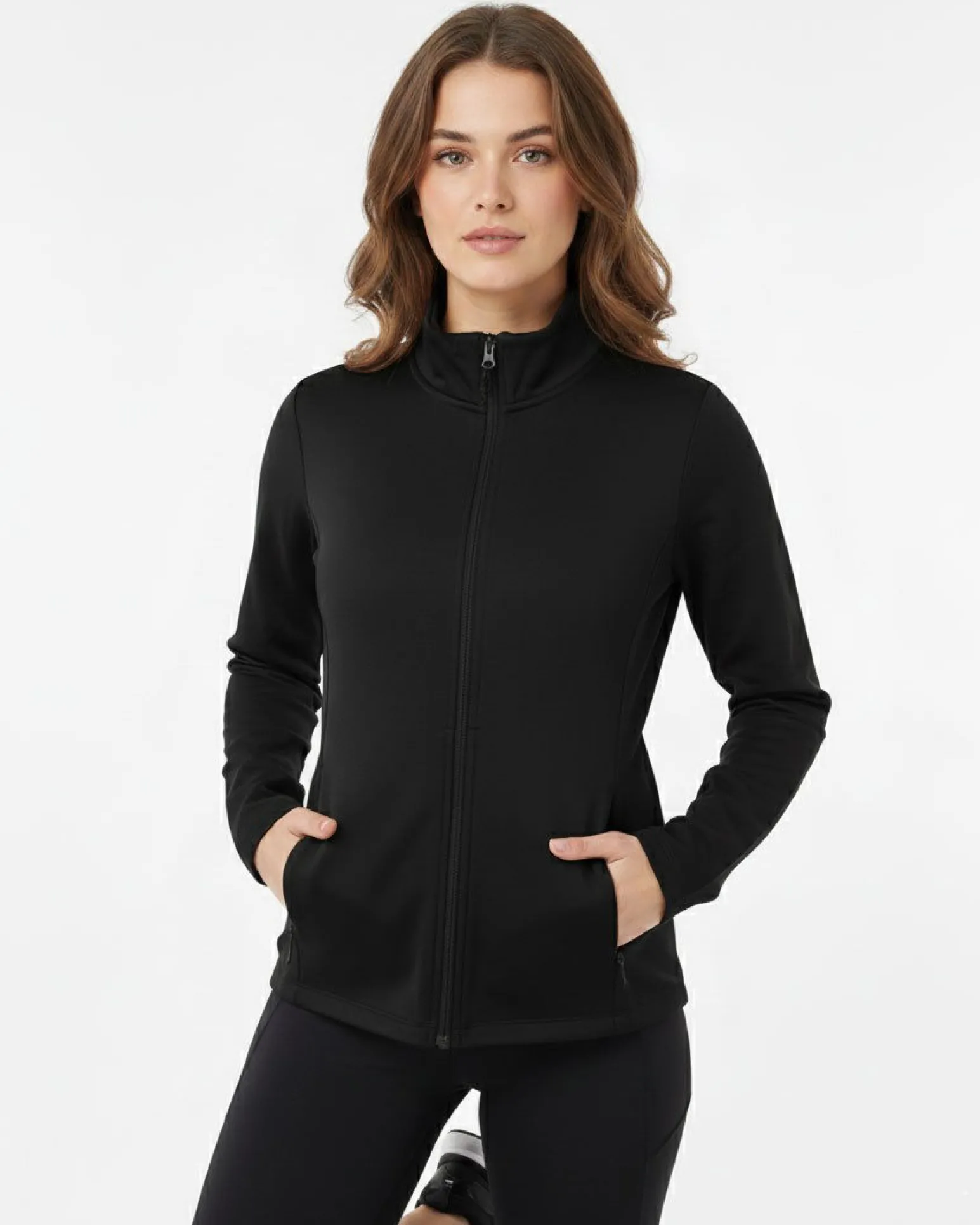 ON SPIRIT GIACCA SPORTIVA DONNA THERMO FLEECE NERA - ADINA