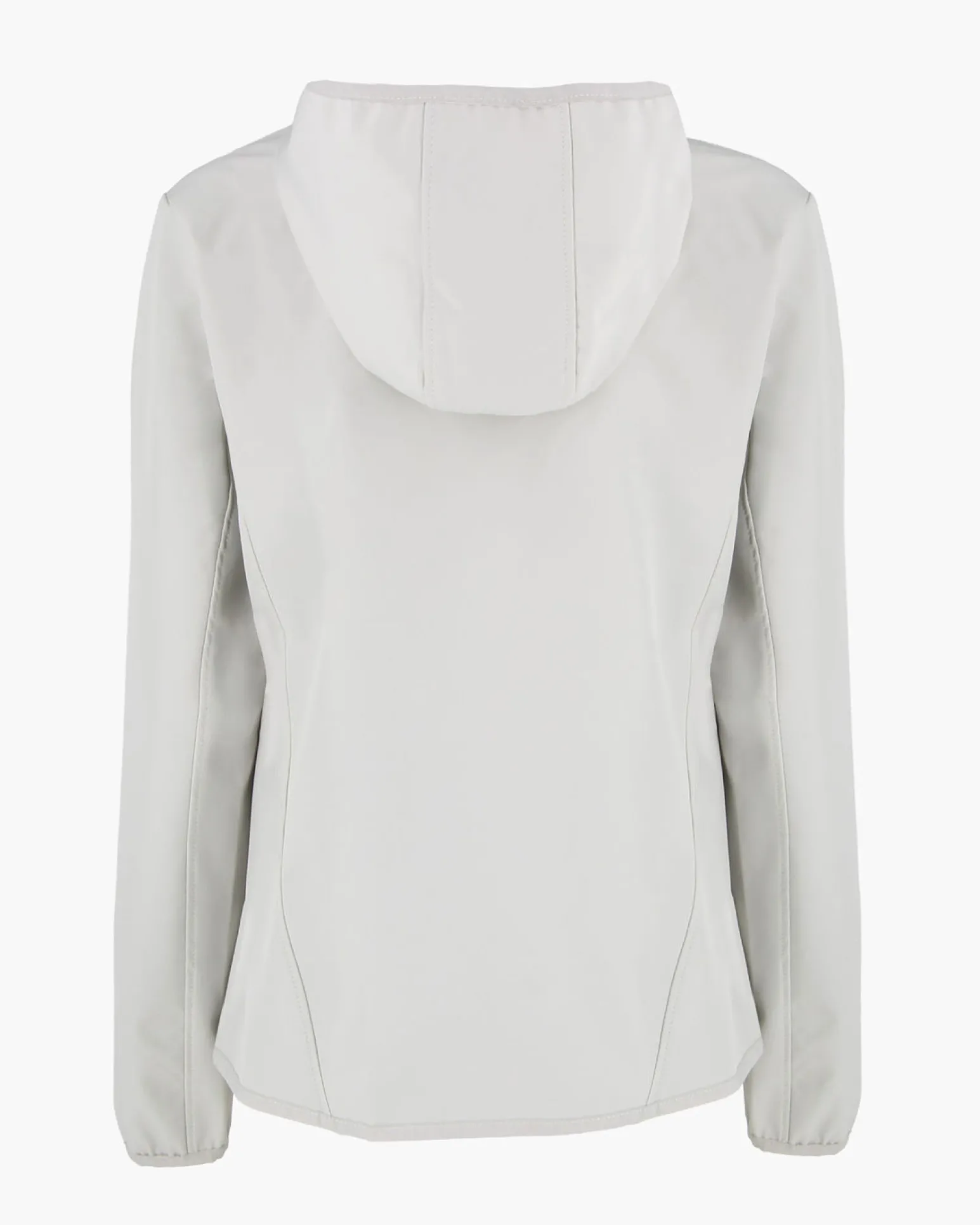 ON SPIRIT - GIUBBINO CON CAPPUCCIO SOFTSHELL DONNA BIANCO PERLA CON DETTAGLI NERI E FUXIA - ADELITA