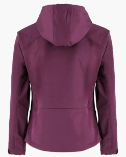 ON SPIRIT - GIUBBINO CON CAPPUCCIO FELPATO SOFTSHELL DONNA BORDEAUX - ALBA