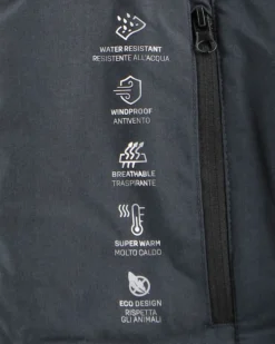 ON SPIRIT - Giubbotto parka da donna nero antivento e traspirante con cappuccio e zip frontale - BELLA