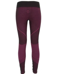 ON SPIRIT -  LEGGINGS  TERMICI DONNA  NERI  E FUXIA  IN LANA MERINOS ROSALIA - AD02109_A7250
