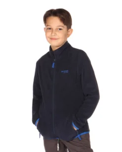 ON SPIRIT - MAGLIA MICROPILE BLU FULL ZIP DA RAGAZZO