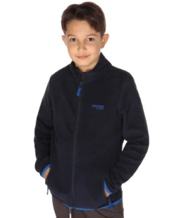 ON SPIRIT - MAGLIA MICROPILE BLU FULL ZIP DA RAGAZZO
