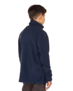 ON SPIRIT - Micropile da bambino blu scuro con mezza zip frontale - GIULIANO