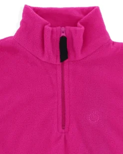 ON SPIRIT - Micropile da bambina fuchsia con mezza zip frontale - VITTORIA